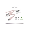 Изображение Puro Elektrik Puro Soft USB-A - USB-C Cable 1.5m - Pink