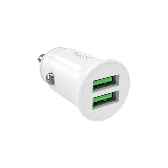 Picture of Puro Pro Lite Car Charger 2x USB-A 10W - White