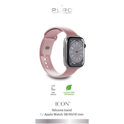 Picture of Puro Puro Icon Silicone Strap for Apple Watch 38 / 40 / 41 mm - Pink (2 pcs.)