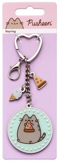 Изображение Pusheen Brelok z Pizz - Uroczy dodatek dla mioników kotów i smakowitych przyjemnoci