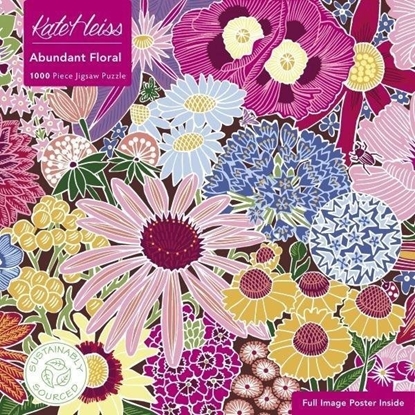 Изображение Puzzle 1000 Abundant Floral Kate Heiss Kwiaty