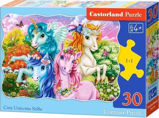 Picture of Puzzle 30 Cute Unicorns Selfie CASTOR