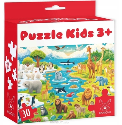 Attēls no Puzzle 30 Kids Dzikie Zwierzta 3+