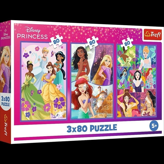 Изображение PUZZLE 3x80 Ksiniczki przyjacióki /Princ..34884