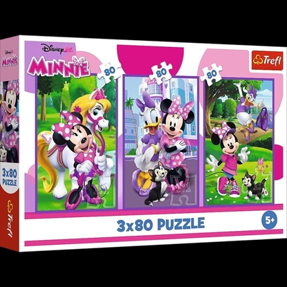 Изображение PUZZLE 3x80 Minnie i przyjaciele /Disney 34889