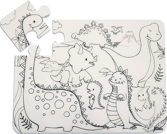 Изображение Puzzle Dinozaury Funny Mat STRIGO