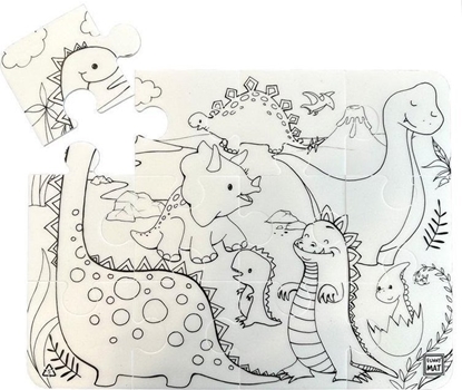 Изображение Puzzle Dinozaury Funny Mat STRIGO