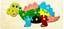 Picture of Puzzle drewniane kids z cyframi Dinozaur