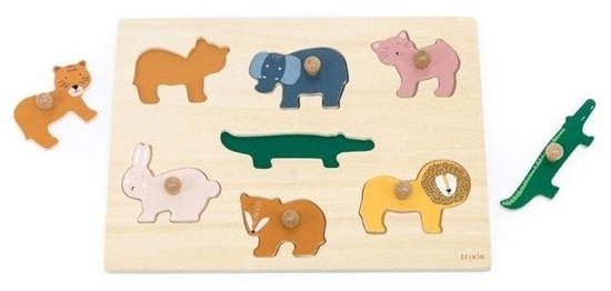 Picture of Puzzle drewniane ze zwierztami 7el