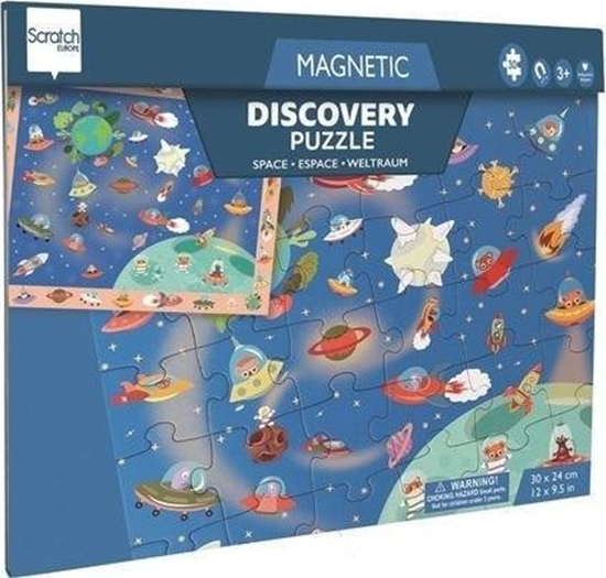 Picture of Puzzle magnetyczne i gra 2w1 Kosmos