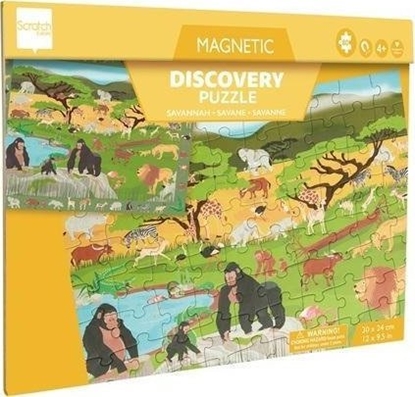 Attēls no Puzzle magnetyczne i gra 2w1 Sawanna