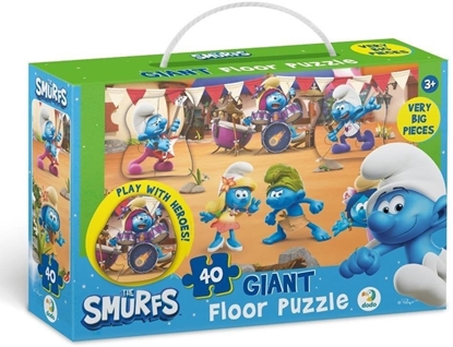 Attēls no Puzzle podogowe 40 Muzyka gra Smerfy