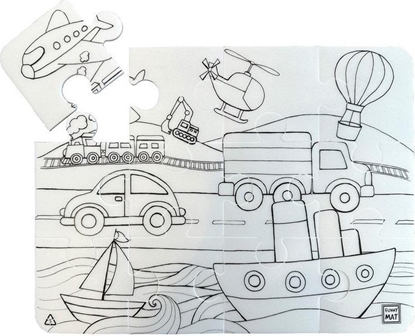 Изображение Puzzle Pojazdy Funny Mat STRIGO