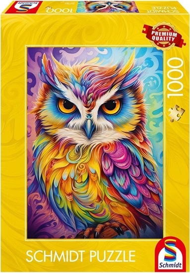 Изображение Puzzle PQ 1000 Kolorowa sowa G3