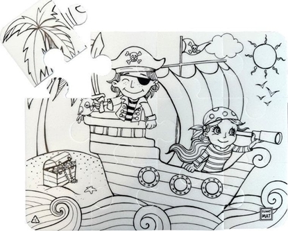 Изображение Puzzle Wyspa Piratów Funny Mat STRIGO