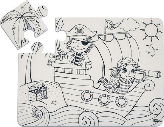 Изображение Puzzle Wyspa Piratów Funny Mat STRIGO