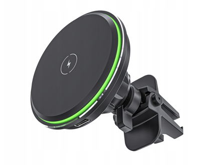 Picture of Qualo QMUS-KO-LD-01 Car MagSafe Wireless Charger with Holder