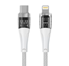 Изображение Qualo QTCN-CL-00 Transparent Nylon Cable USB-C – Lightning / 12W / 1.5m / white