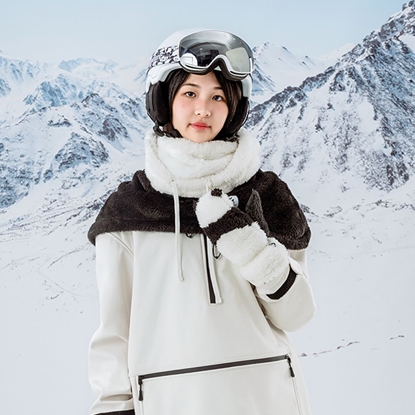 Picture of Qunature Qunature Panda Ski Balaclava for Kids/Adults Size M - Black/White