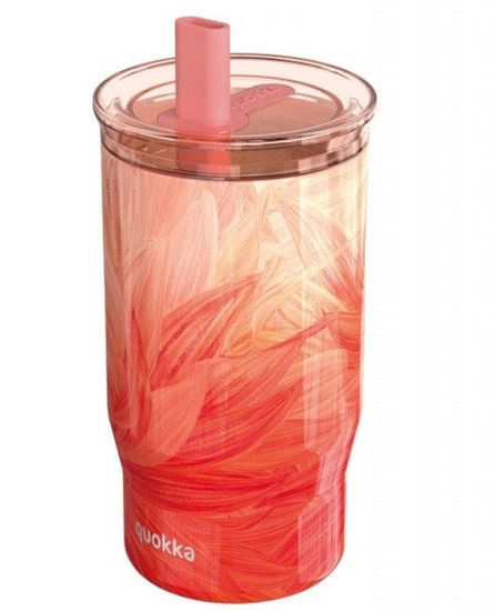 Изображение Quokka Mist - Kubek termiczny ze stali nierdzewnej 720 ml ze somk (Peach Petals)