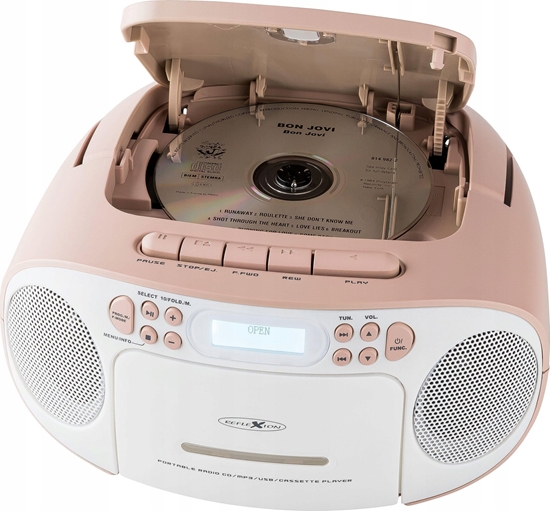 Изображение Radioodtwarzacz Reflexion Reflexion RCR2260DAB Boombox weiß/pink
