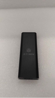 Picture of Raidsonic SALE OUT. Icy box IB-183M2 1x mSATA SSD to USB 3.0 host, aluminium, black | | UNPACKED, MARKS ON SCREWS