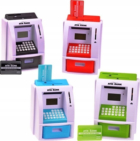 Picture of Ramiz Bankomat skarbonka dla dzieci 3+ czarny Interaktywne funkcje + Karta bankomatowa