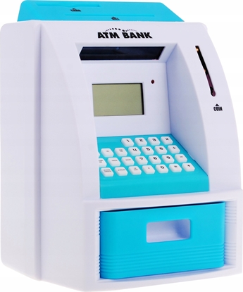 Picture of Ramiz Bankomat skarbonka dla dzieci 3+ niebieski Interaktywne funkcje + Karta bankomatowa