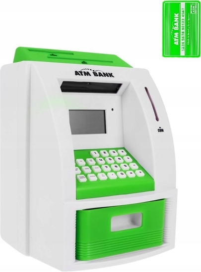 Picture of Ramiz Bankomat skarbonka dla dzieci 3+ zielony Interaktywne funkcje + Karta bankomatowa