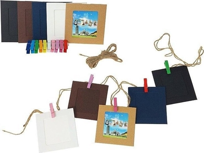 Изображение Ramka na zdjcia ze sznurkiem i klamerk 10szt