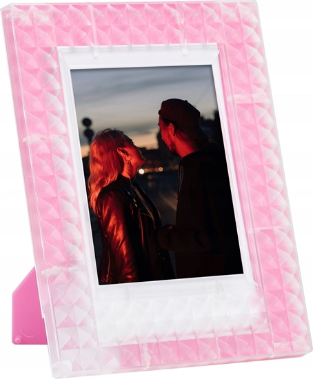 Изображение Ramka Stojca Do Zdj Fuji Fujifilm Instax Mini 99 40 12 11 9 7 Liplay Evo / Przezroczysty - Róowy