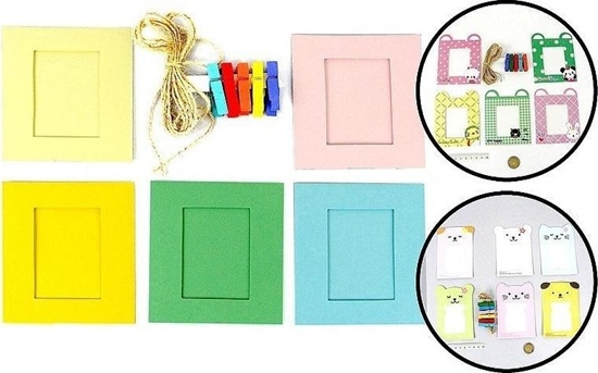 Picture of Ramki na zdjcia ze sznurkiem i klamerkami MIX