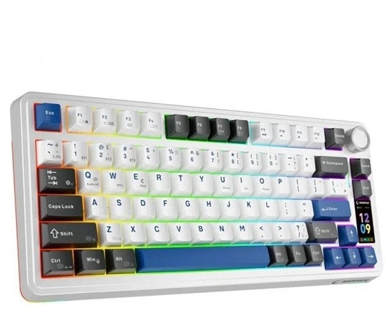 Picture of Rampage Quell Pro bezprzewodowa klawiatura mechaniczna Ekran, Gasket, Hot-Swap 2,4G + BT