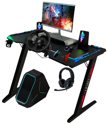Изображение Raptor Gaming-Tisch  GT100 120x60cm RGB  schwarz