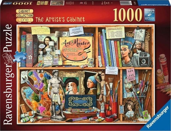 Изображение Ravensburger Puzzle 2D 1000 elementów Szafa artysty