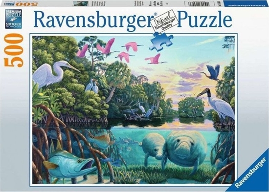 Изображение Ravensburger Puzzle 500 elementów Morskie zwierzta i ptaki