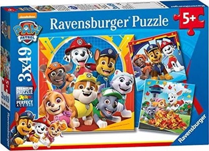Attēls no Ravensburger RVSB4 Ravensburger UK 5048 Ravensburger Paw Patrol 3 x 49 szt.,