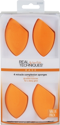 Attēls no Real Techniques Miracle Complexion Sponges zestaw czterech gbek do makijau