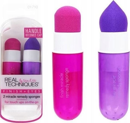 Picture of Real Techniques Zestaw Finish + Eyes 2 Miracle Remedy Sponges podróne gbki do makijau