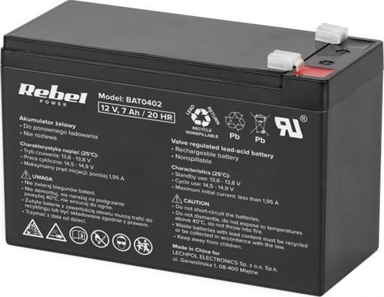 Picture of Rebel Akumulator elowy 12V 7Ah