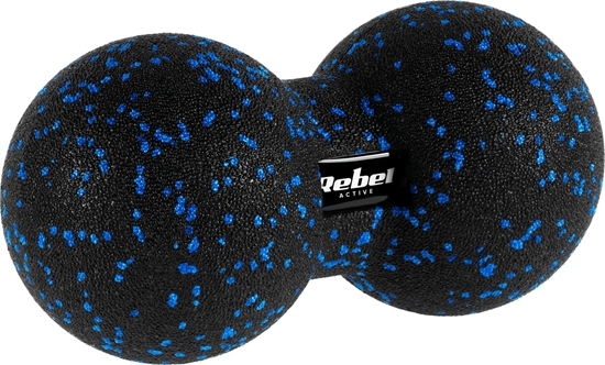 Picture of Rebel Duoball podwójna pika do masau 12cm, kolor czarno-niebieski, materia EPP, REBEL ACTIVE