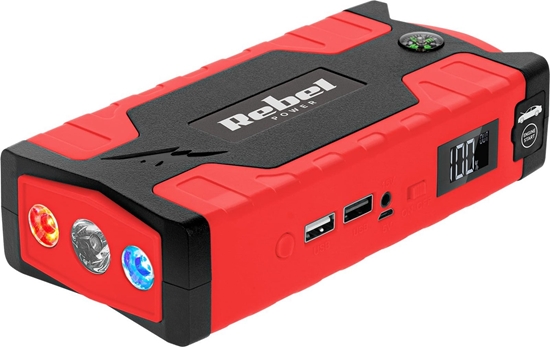 Picture of Rebel Jump starter - power bank z przewodami rozruchowymi i kompresorem