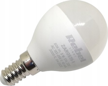 Изображение Rebel Lampa Led Rebel G45, 8W, E14, 3000K, 230V
