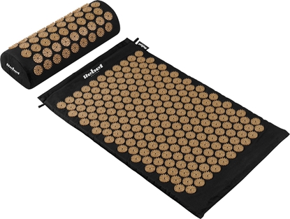 Attēls no Rebel Mata zdrowotna z kolcami do akupresury z poduszk, 72x42cm, zote kolce,  Rebel Active