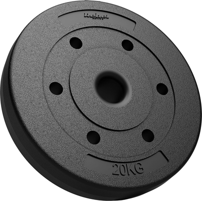 Attēls no Rebel Obcienie bitumiczne 20kg, otwór 51mm - do sztang olimpijskich, REBEL ACTIVE