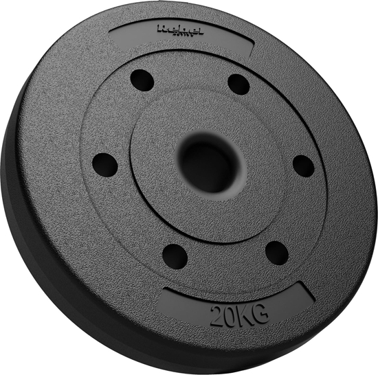 Picture of Rebel Obcienie bitumiczne 20kg, otwór 51mm - do sztang olimpijskich, REBEL ACTIVE