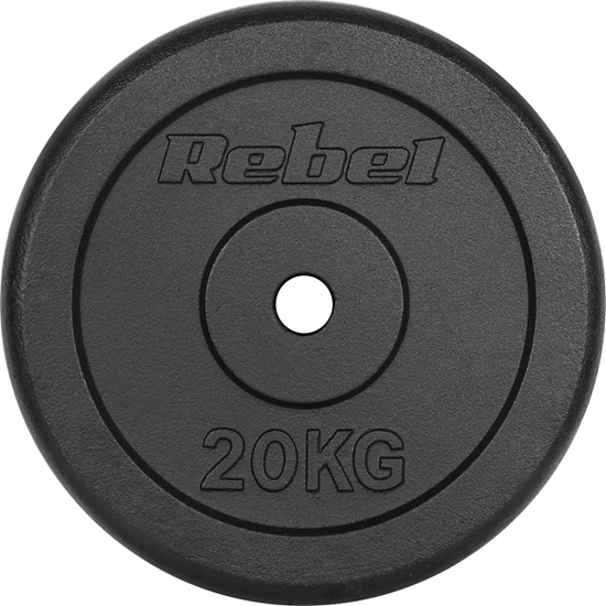Picture of Rebel Obcienie eliwne 20kg, otwór 31mm, talerz klasyczny, REBEL ACTIVE