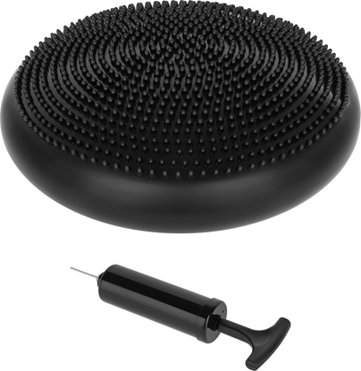 Изображение Rebel Poduszka sensoryczna rehabilitacyjna 33cm czarna + pompka