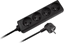 Picture of Rebel Electro Przeduacz sieciowy czarny 4 gniazda bez przecznika, kabel 5m (3x1,5mm) (URZ3060-5 B)