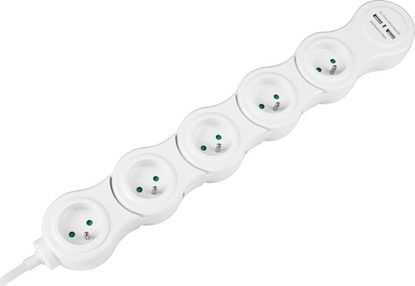 Изображение Rebel Przeduacz sieciowy Rebel Power 5 gniazd